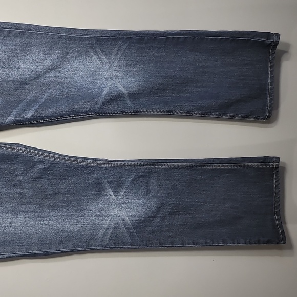 Live Hard Play Hard Embellished Bling Western Cow Girl Boot Cut Jeans - Picture 3 of 10